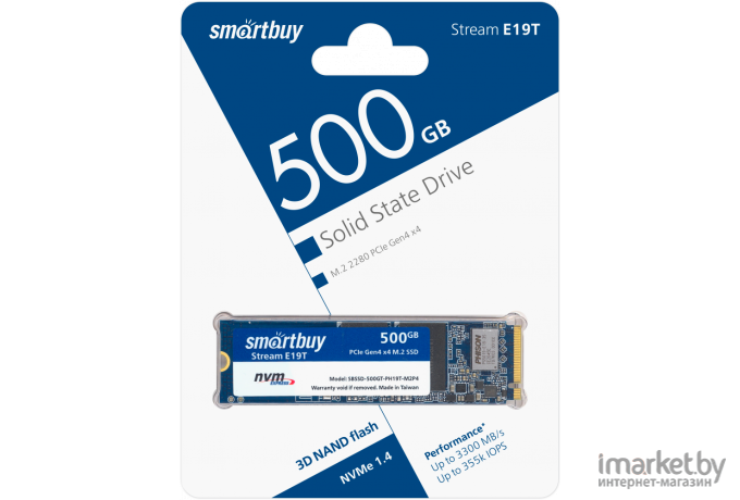 SSD диск SmartBuy M.2 500Gb Impact E19T [SBSSD-500GT-PH19T-M2P4]