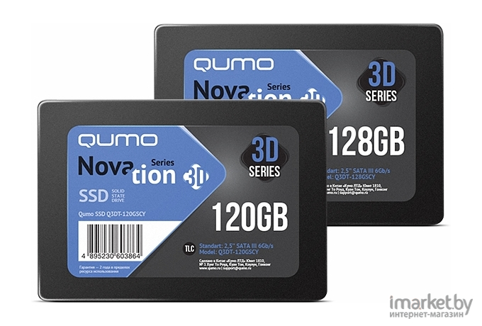 SSD диск QUMO 128GB Novation TLC [Q3DT-128GSCY]