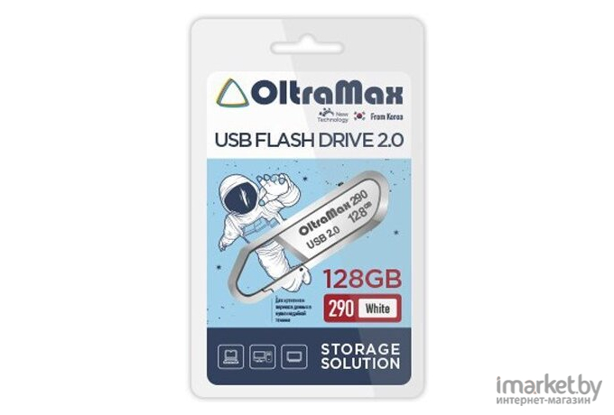 Usb flash Oltramax OM-128GB-290 White