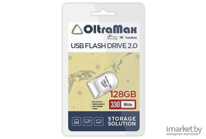 Usb flash Oltramax OM-128GB-330 White
