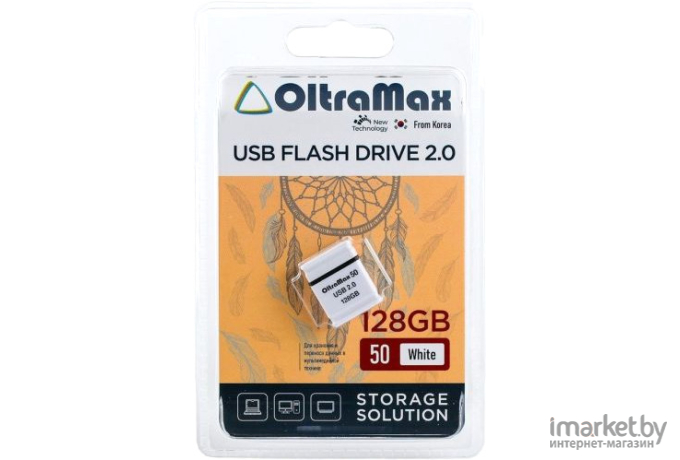 Usb flash Oltramax OM-128GB-50 White