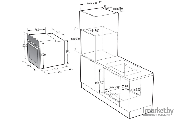 Духовой шкаф Gorenje BO6725E02WG [738374]