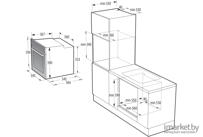 Духовой шкаф Gorenje BO6735E05X [738378]