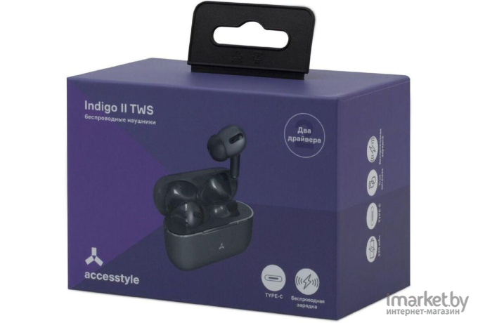 Наушники AccesStyle TWS Indigo II черный