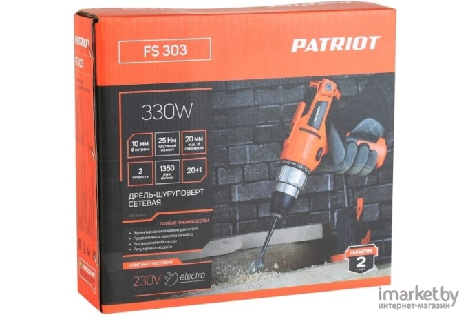 Сетевой шуруповерт Patriot FS 303