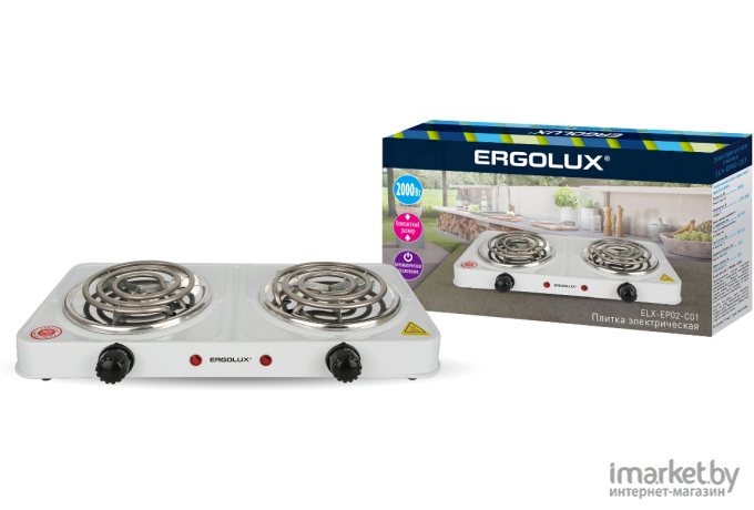 Настольная плита Ergolux ELX-EP02-C01 белый