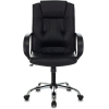 Офисное кресло Бюрократ T-800N кожа черный/хром [T-800N/BLACK]
