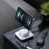 Беспроводное зарядное устройство Satechi Magnetic 2-in-1 Wireless Charging Stand серый космос [ST-WMCS2M]