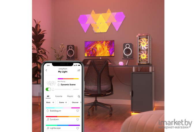 Светильник для пруда Nanoleaf Shapes Triangles Starter Kits [NL47-0002TW-9PK]