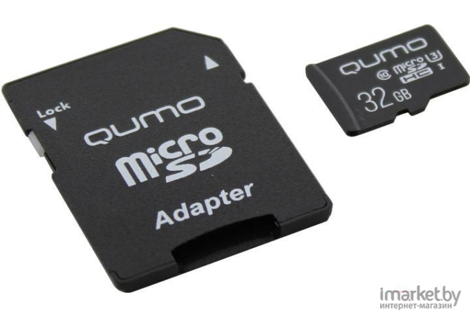 Карта памяти QUMO Micro SecureDigital 32Gb [QM32GMICSDHC10U3]
