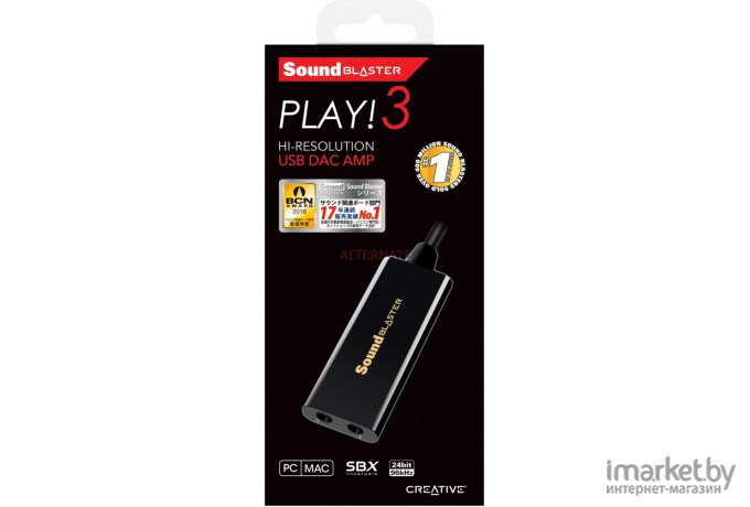 Звуковая карта Creative USB Sound Blaster Play! 3 2.0 Ret [70SB173000000]