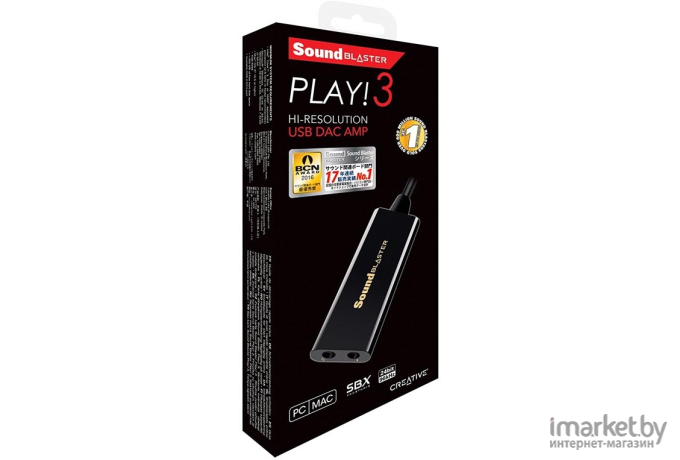 Звуковая карта Creative USB Sound Blaster Play! 3 2.0 Ret [70SB173000000]