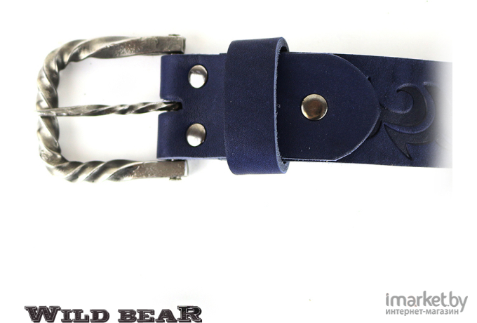 Ремень WILD BEAR RM-054m 120 см Dark Blue