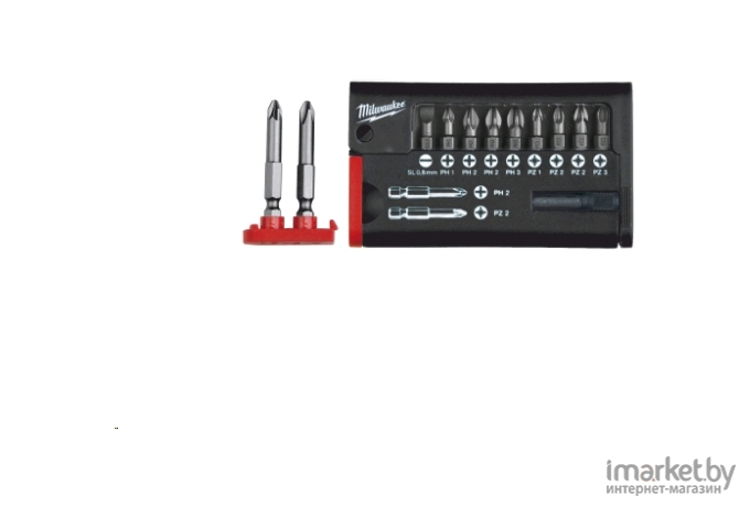 Набор бит Milwaukee Compact Screwdriver Bit Set 12 шт [4932399513]