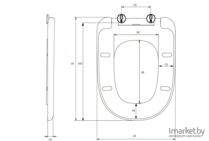 Сиденье для унитаза AV Engineering ALCA Plus [AVWHR205C]