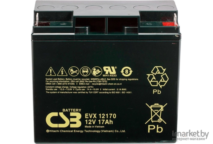 Аккумулятор для ИБП CSB EVX12170 (