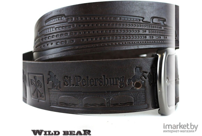 Ремень WILD BEAR RM-049m 135 см Dark Brown