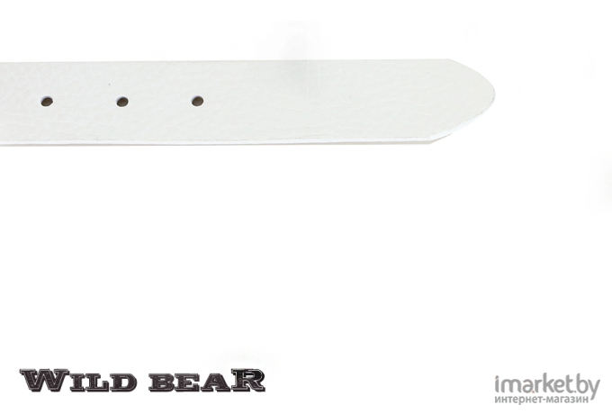 Ремень WILD BEAR RM-046f  Premium 120 см White