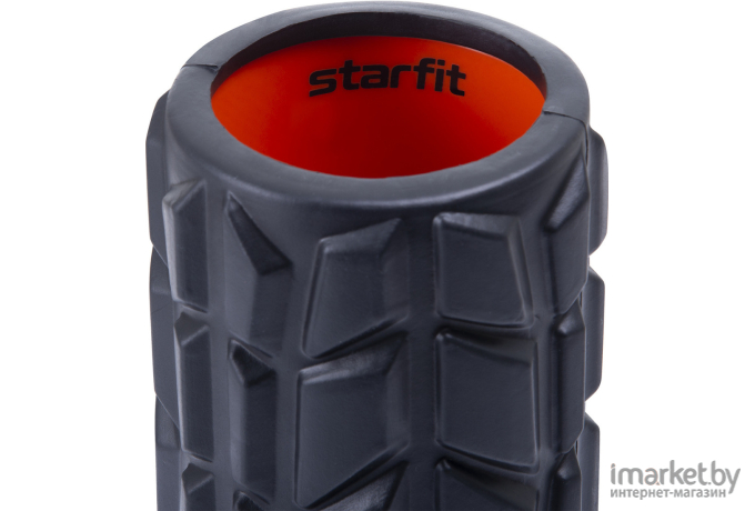 Валик массажный Starfit Pro FA-509 EVA/PP черный/оранжевый