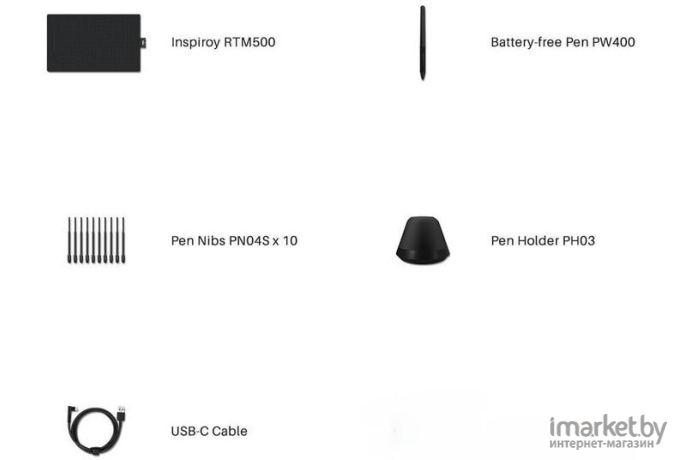 Графический планшет Huion Inspiroy RTM-500 Black