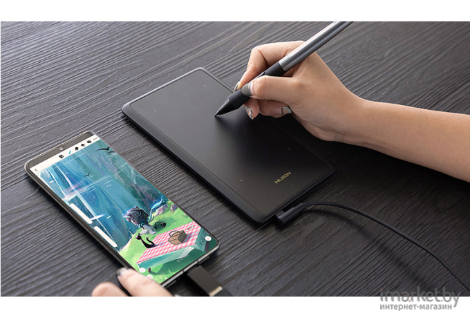 Графический планшет Huion Inspiroy H420X (черный)