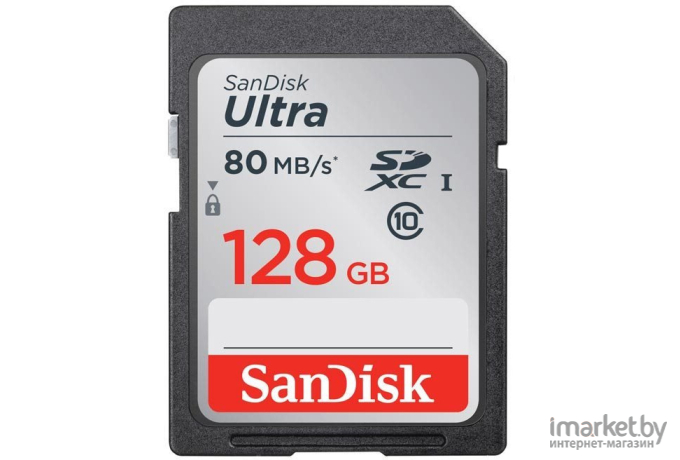 Карта памяти SanDisk microSD 128GB microSDXC Class 10 Ultra UHS-I U1 A1 120MB/s [SDSQUA4-128G-GN6MN]