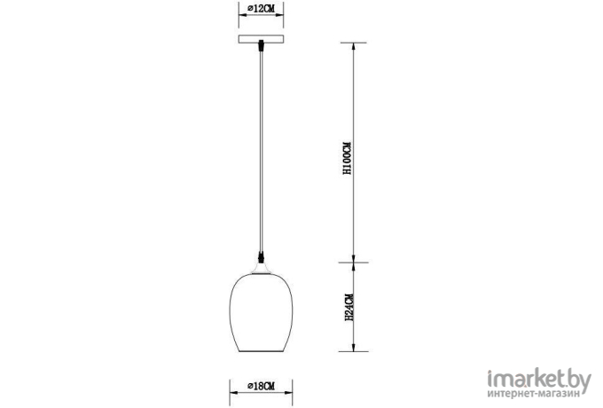 Подвесной светильник Arte Lamp A4344SP-1BK