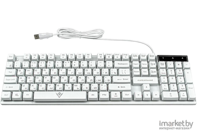 Клавиатура Nakatomi KG-23U белый