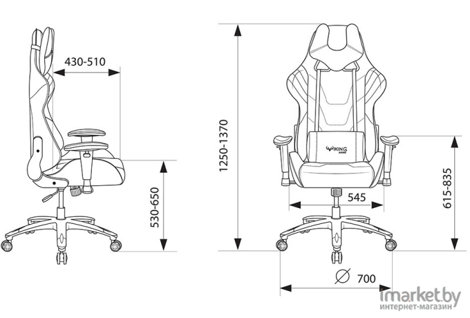 Геймерское кресло Zombie Viking 4 Aero черный/красный [VIKING 4 AERO RED]