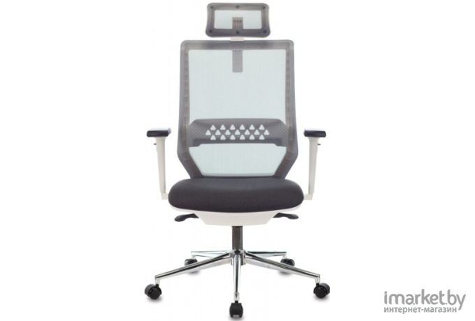 Офисное кресло Бюрократ MC-W612N-H  TW-04 38-417 темно-серый/белый [MC-W612N-H/DG/417G]