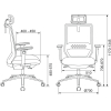 Офисное кресло Бюрократ MC-W612N-H  TW-04 38-417 темно-серый/белый [MC-W612N-H/DG/417G]