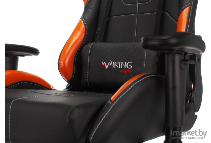 Геймерское кресло Zombie Viking 5 Aero черный/оранжевый [VIKING 5 AERO ORANGE]