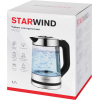Электрочайник StarWind SKG3081 черный/серебристый