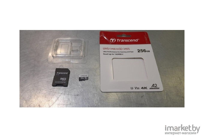 Карта памяти Transcend 256Gb - MicroSDXC 340S Class 10 UHS-I U3 V30 A2 [TS256GUSD340S]