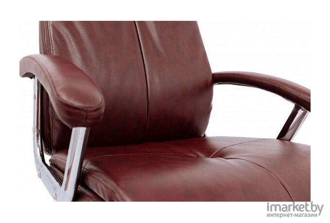 Офисное кресло AksHome Marsel Chrome Eco коричневый бриллиант