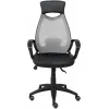 Офисное кресло AksHome Polaris сетка/экокожа серый/черный
