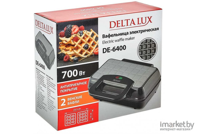 Вафельница Delta LUX DE-6400