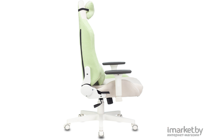 Офисное кресло Zombie Epic Pro Fabric белый/зеленый [EPIC PRO LGREEN]