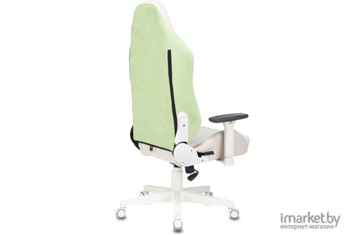Офисное кресло Zombie Epic Pro Fabric белый/зеленый [EPIC PRO LGREEN]