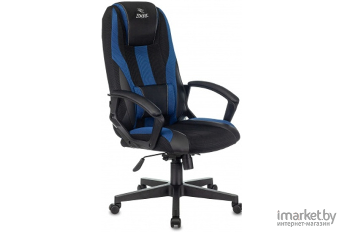 Офисное кресло Zombie 9 черный/синий [ZOMBIE 9 BLUE]