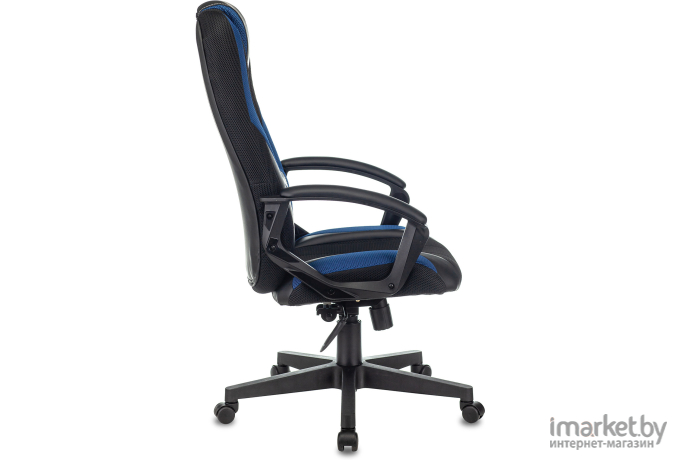 Офисное кресло Zombie 9 черный/синий [ZOMBIE 9 BLUE]