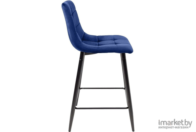 Барный стул AksHome Mia велюр синий HLR64/черный