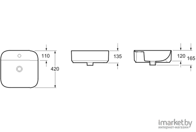 Умывальник Lavinia Boho Bathroom Sink Slim [33311007]