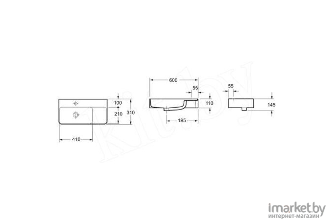 Умывальник Lavinia Boho Bathroom Sink Slim [33311011]