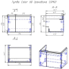 Тумба с умывальником Cersanit Colour 60 + Colour