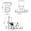 Унитаз Vitra Norm Fit сиденье термопласт с микролифтом, механизм смыва 3/6 л [9844B099-7200]