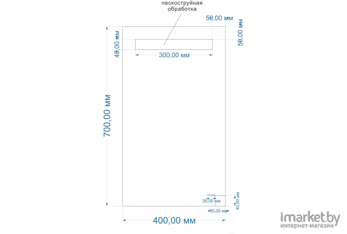 Зеркало для ванной Cersanit Led 010 40x70 [KN-LU-LED010-40-b-Os]