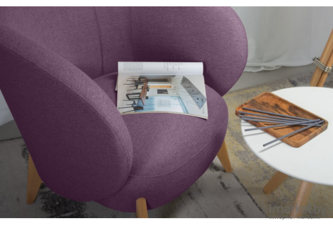 Кресло Woodcraft Тилар Textile Plum фиолетовый 150781