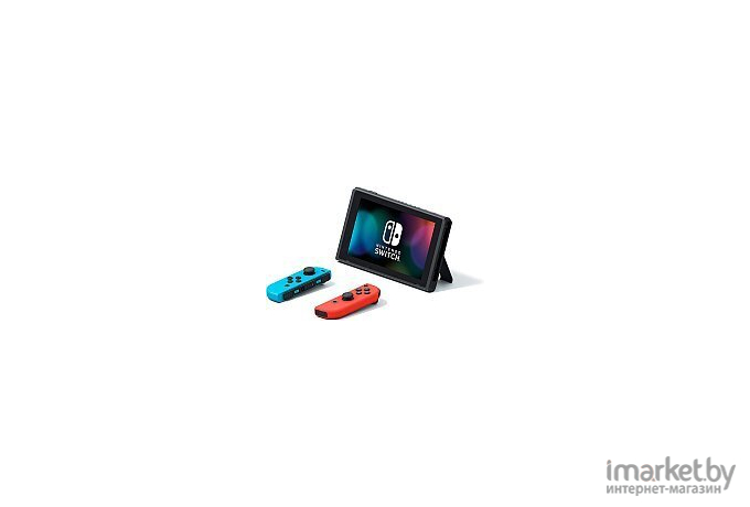 Игровая приставка Nintendo Switch rev.2 неоновый красный / неоновый синий [MOD HAD-001-01 Neon]