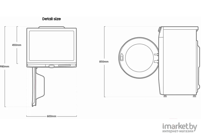 Стиральная машина Samsung WW80A6S28AE/LP